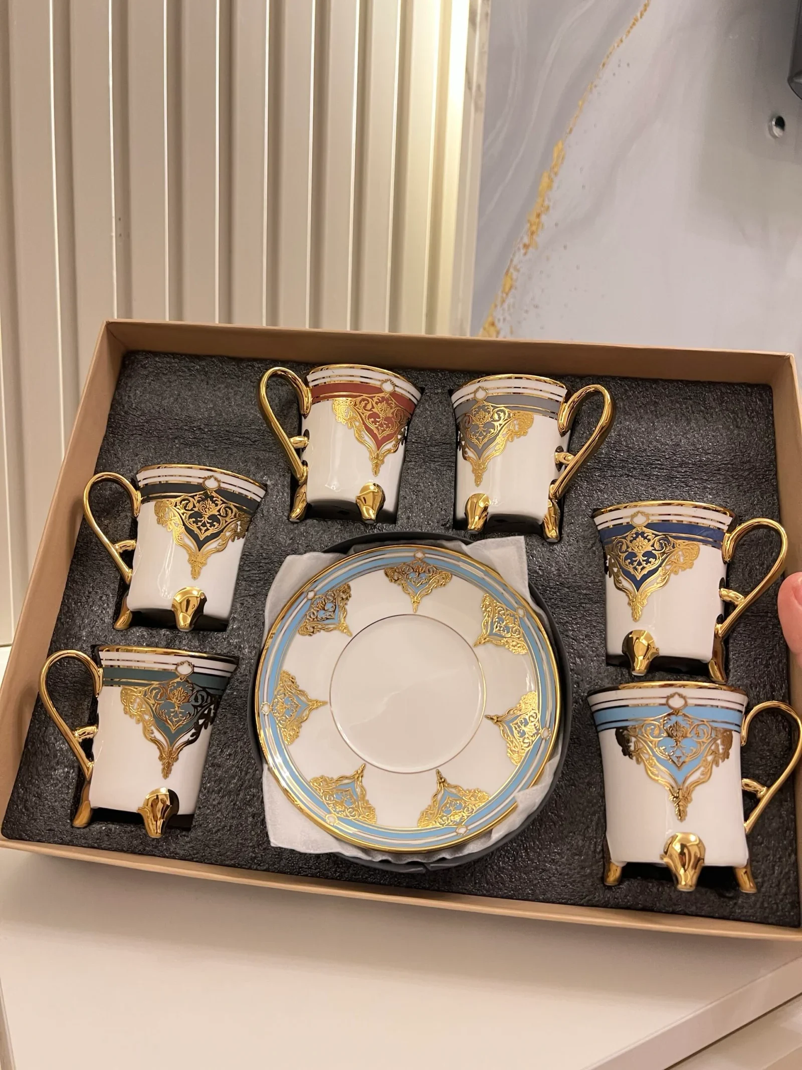 6 Kişilik MAJESTY Türk Kahvesi Fincanı
