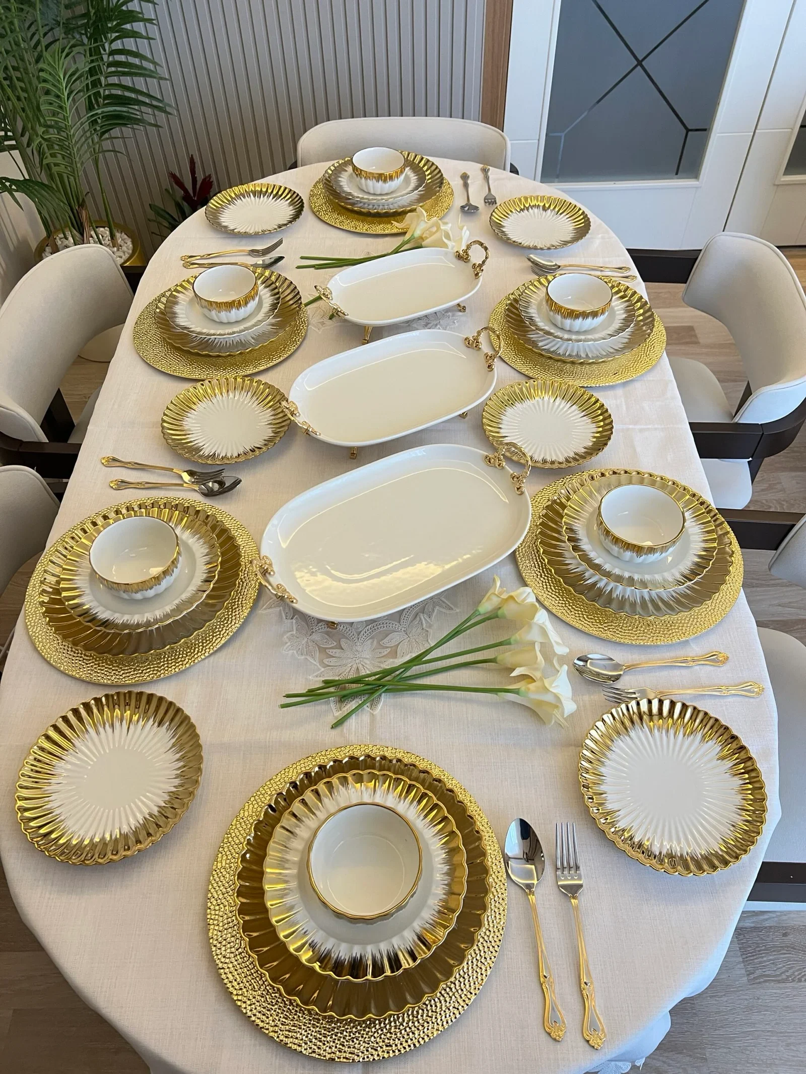 24 Parça 6 Kişilik İthal şakirpaşa Model Yemek Takımı