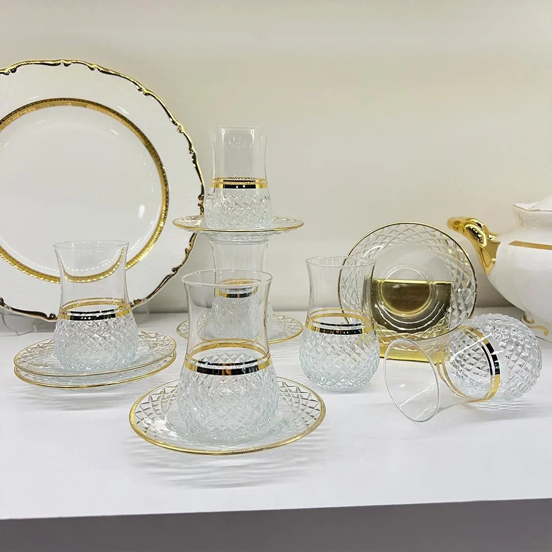 Bohem 6 Lı Çay Seti Gold
